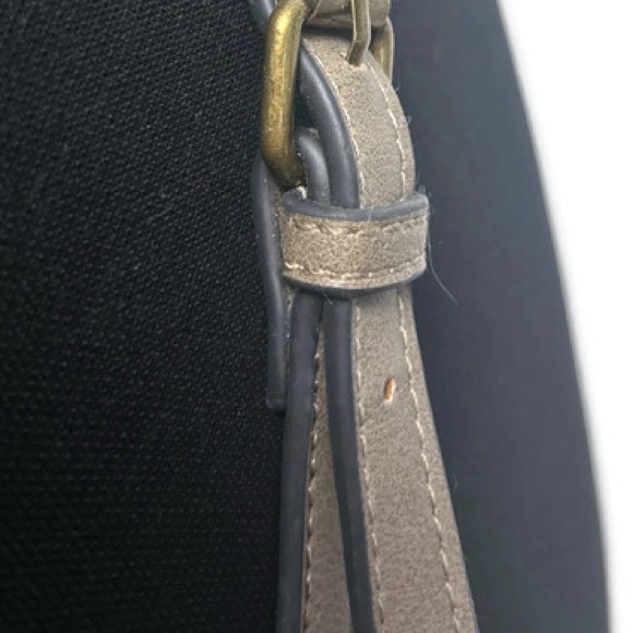 Vintage Joanel Distressed Gold Bronze Faux Leather Crossbody Bag BNWOT - Picture 9 of 9